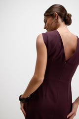 Wilde Ruched Dress | Burgundy