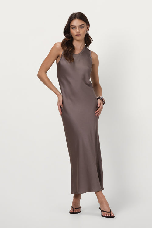 JomSki Dress with Leather & Fringe Detail main image 1