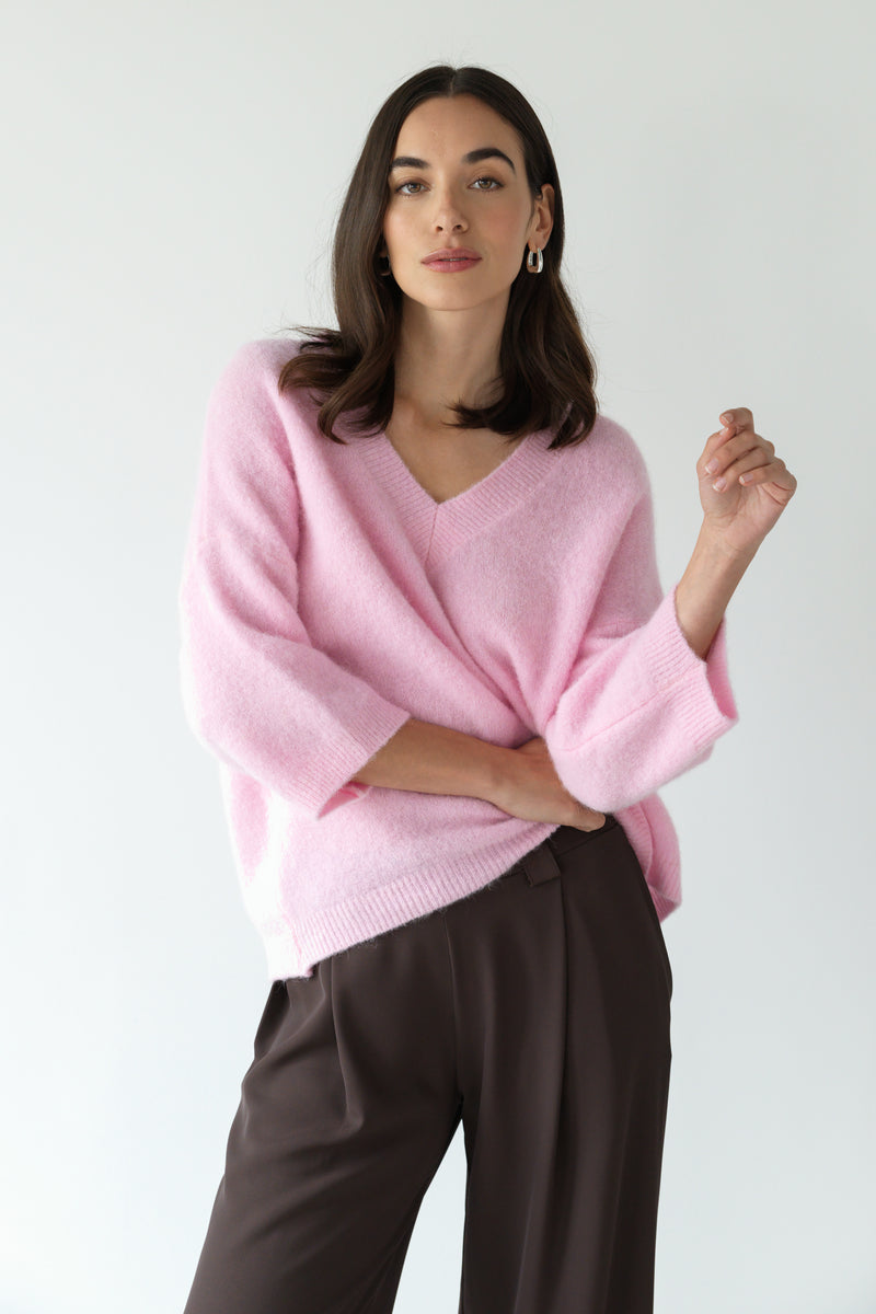 Kelly Sweater | Light Pink | Alpaca-Wool Blend