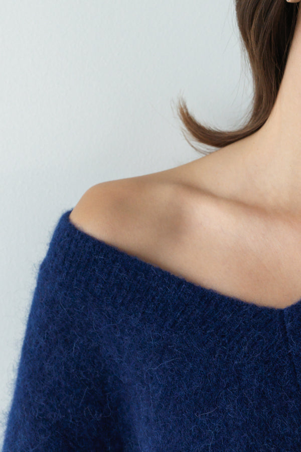 Kelly Sweater | Navy | Alpaca-Wool Blend