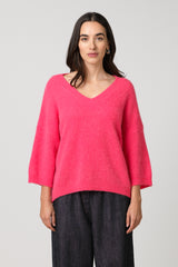Kelly Sweater | Hot Pink | Alpaca-Wool Blend