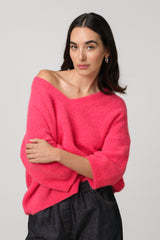 Kelly Sweater | Hot Pink | Alpaca-Wool Blend