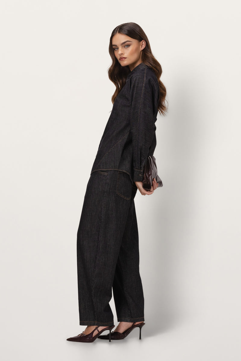 Aspen Button Up Shirt | Dark Denim