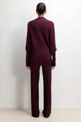 Asymmetric Draped | Amethyst Plum | Seamless Knit