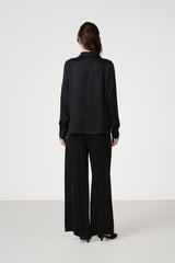 Grace Cupro Trousers | Black