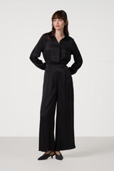 Grace Cupro Trousers | Black