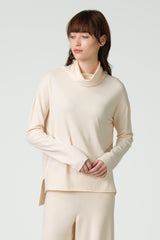 Kaia Roll Neck | Cream | Fine Knit