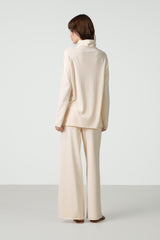 Kaia Roll Neck | Cream | Fine Knit