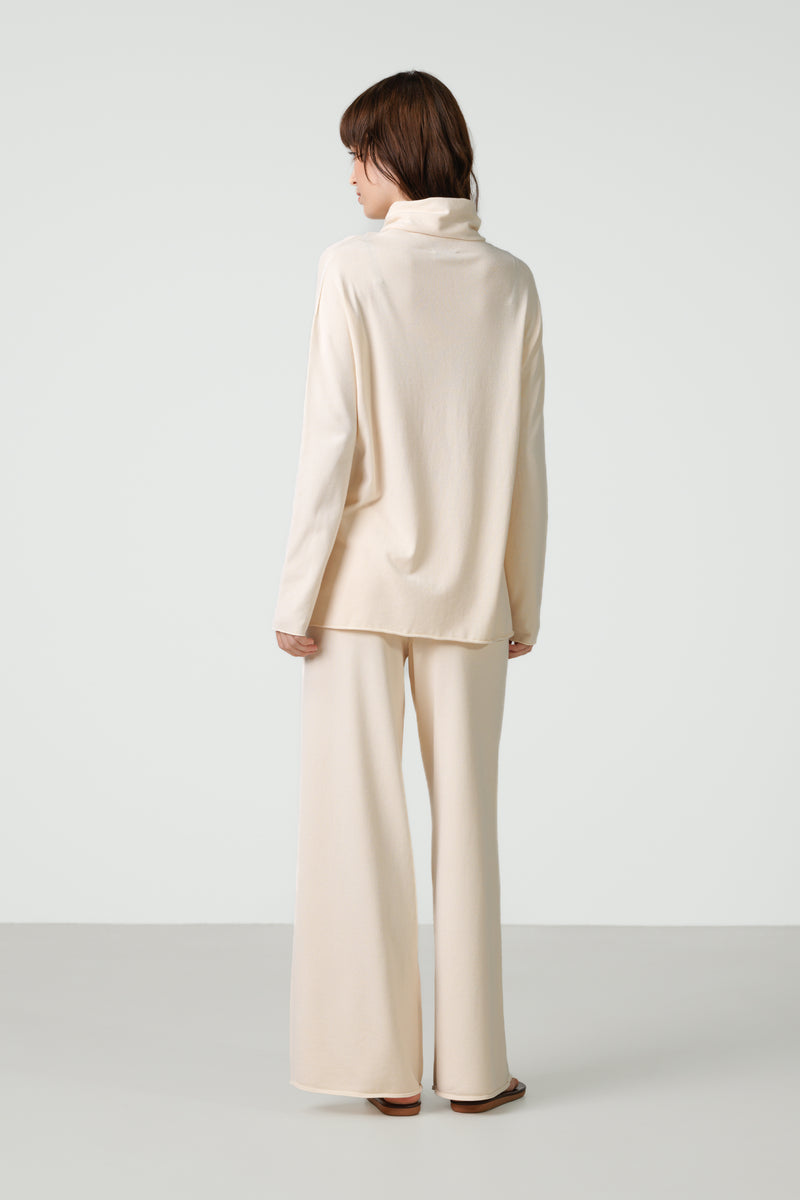 Kaia Roll Neck | Cream | Fine Knit