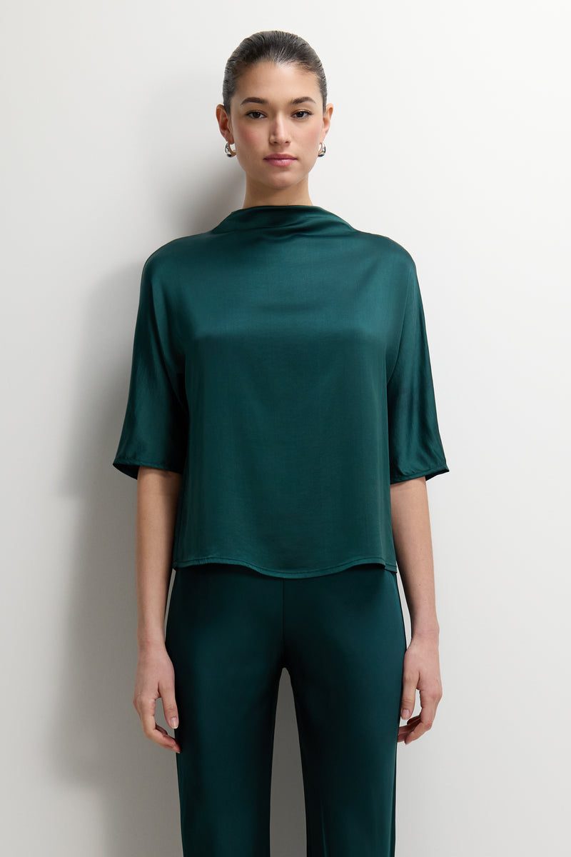 Genevieve Back Tie Top | Teal
