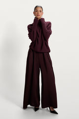 Audrey Satin Jumpsuit | Amethyst Plum