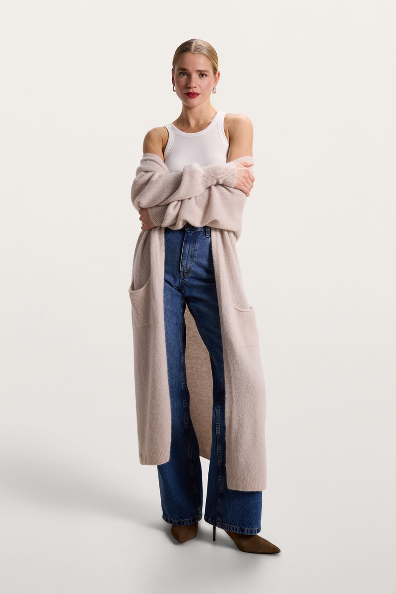 Yasmin Open Cardigan | Beige | Alpaca Blend