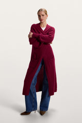 Yasmin Open Cardigan | Burgundy | Alpaca Blend