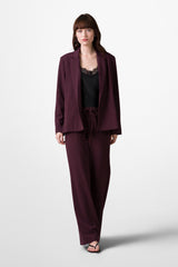 Neve Drawstring Trousers | Burgundy