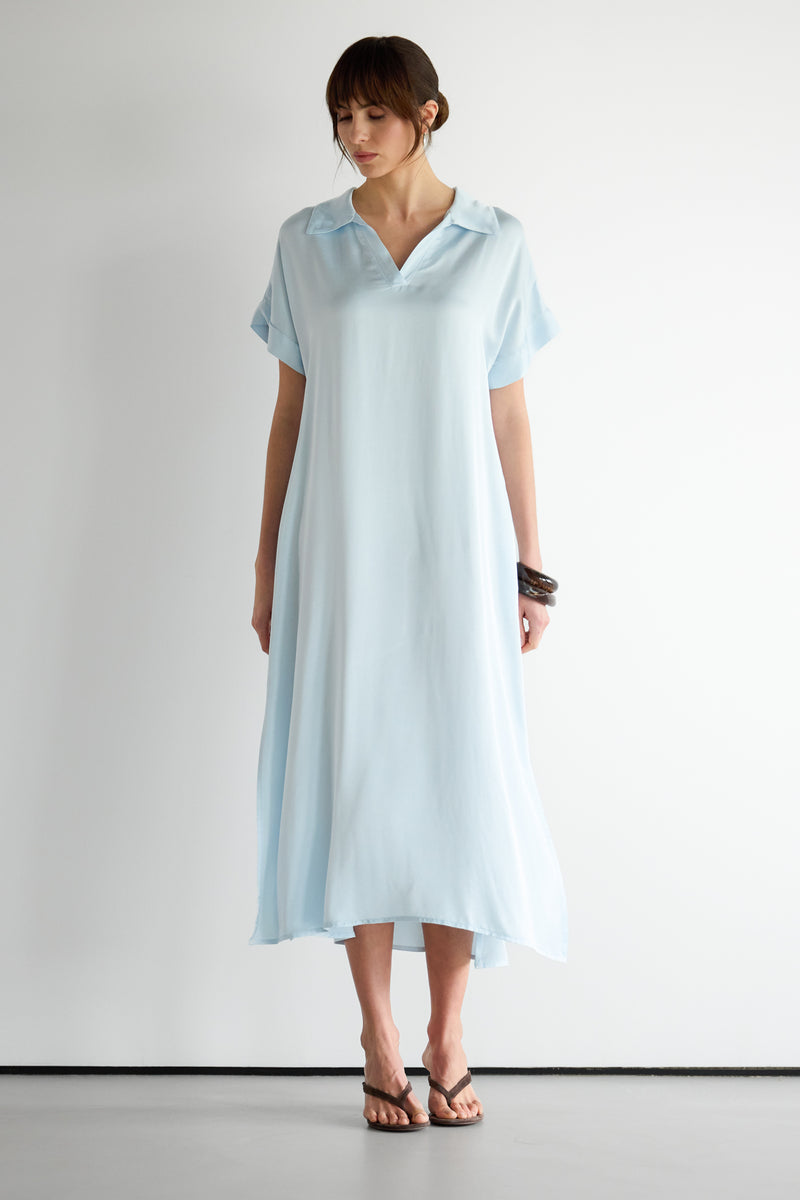 Cleo Satin Kaftan Dress