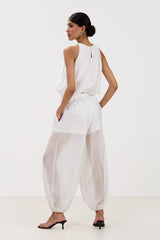 Jemima Balloon Top | White