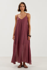 Paloma Resort Maxi Dress | Damson