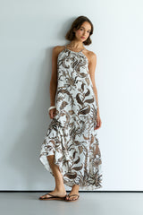 Cynthia Resort Maxi Dress | Ivory/Mocha