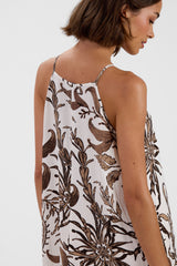 Cynthia Resort Maxi Dress | Ivory/Mocha