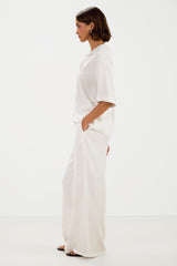 Simone Button up Shirt | White