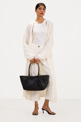Margaux Longline Cardigan | Ivory | Suri Alpaca Blend