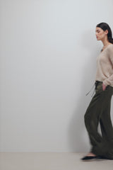 Rue Sheer Sweater | Beige | Alpaca Blend