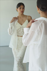 Inaya Lace Maxi Skirt | Cream